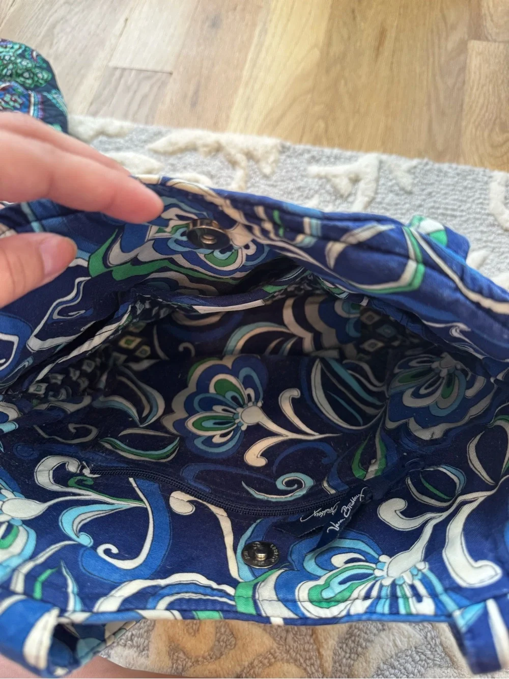 Vera Bradley “Mediterranean Floral” Tote Shoulder Bag